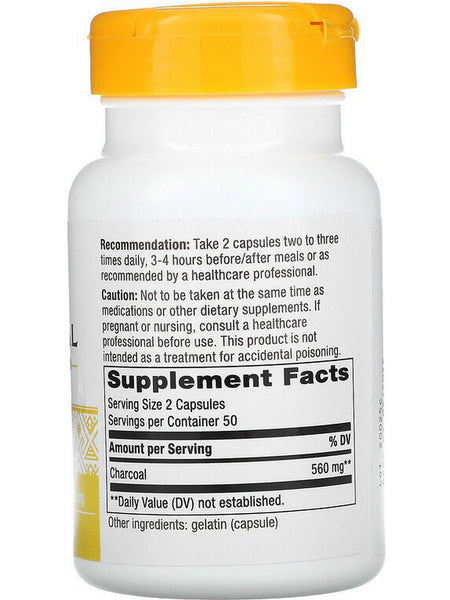 Natures Way, Activated Charcoal, 100 capsules