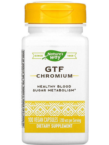 Nature's Way, GTF Chromium, 100 vegan capsules