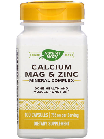 Nature's Way, Calcium, Magnesium & Zinc, 100 capsules