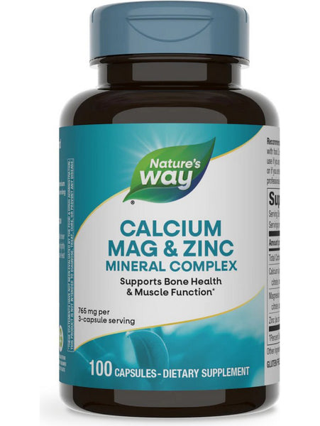 Nature's Way, Calcium, Magnesium & Zinc, 100 capsules