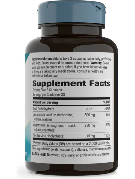 Nature's Way, Calcium, Magnesium & Zinc, 100 capsules