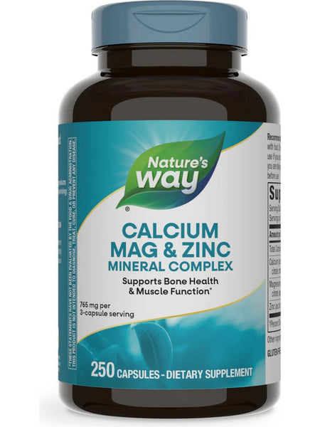 Nature's Way, Calcium, Magnesium & Zinc, 250 capsules