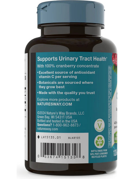 Nature's Way, Cranberry, 120 vegan capsules