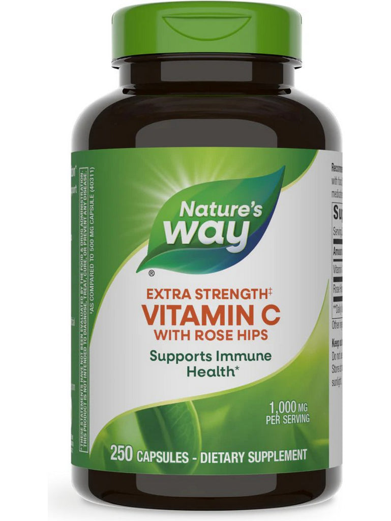 Nature's Way, Vitamin C 1,000 with Rose Hips, 250 capsules