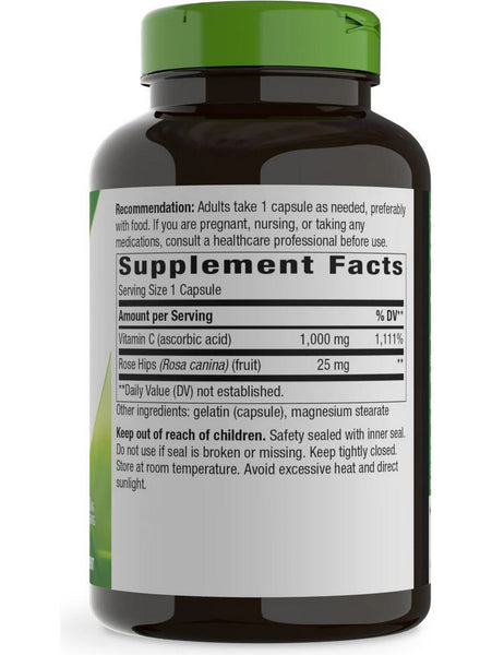 Nature's Way, Vitamin C 1,000 with Rose Hips, 250 capsules
