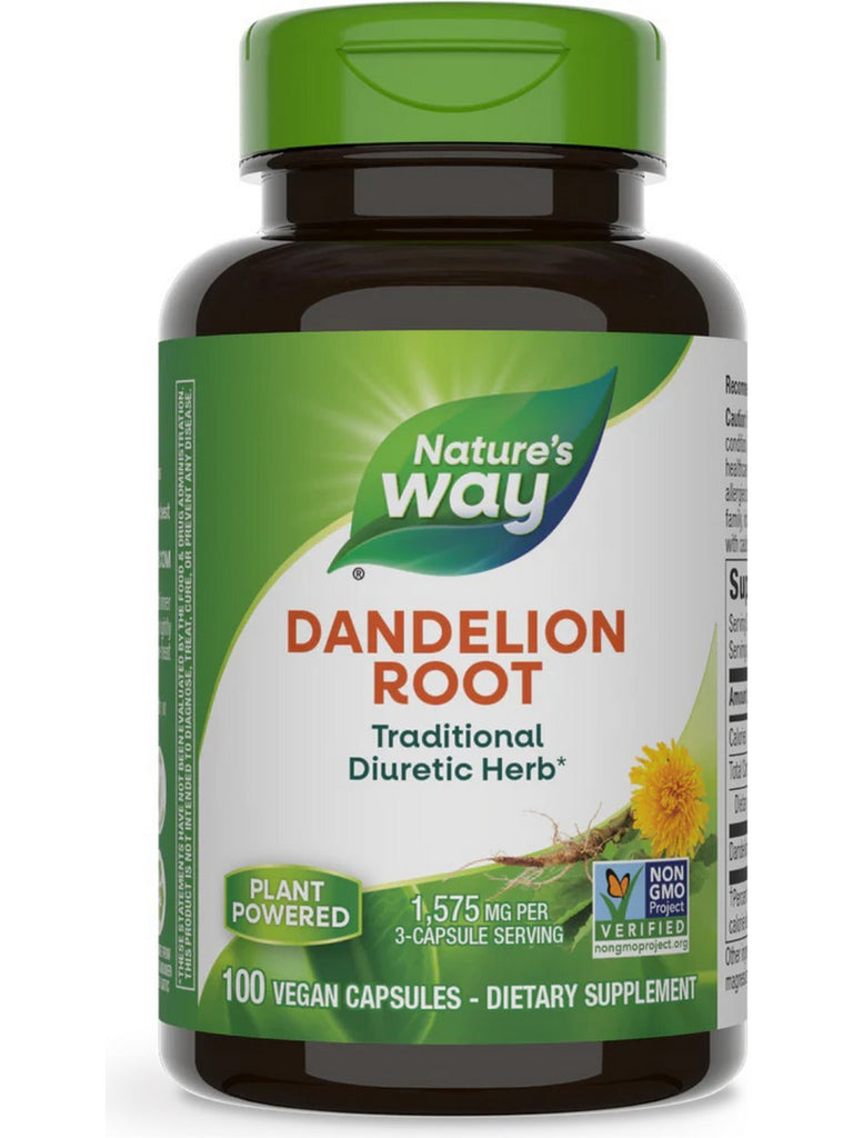 Nature's Way, Dandelion Root, 100 vegan capsules