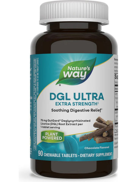 Nature's Way, DGL ULTRA (German Chocolate Flavored), 90 chewable tablets