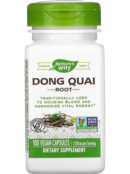 Nature's Way, Dong Quai Root, 100 vegan capsules