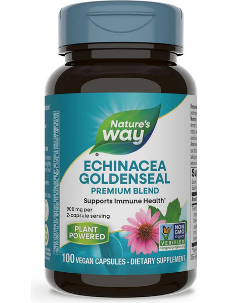 Nature's Way, Echinacea Goldenseal, 100 vegan capsules