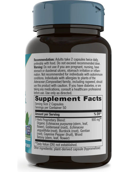 Nature's Way, Echinacea Goldenseal, 100 vegan capsules