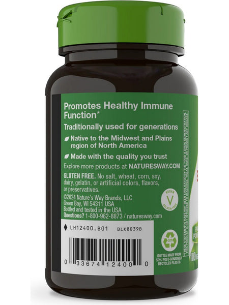 Nature's Way, Echinacea Purpurea Herb, 100 Vegan Capsules