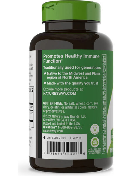Nature's Way, Echinacea Purpurea Herb, 180 vegan capsules
