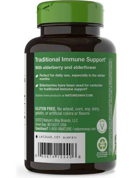Nature's Way, Black Elderberry, 100 vegan capsules