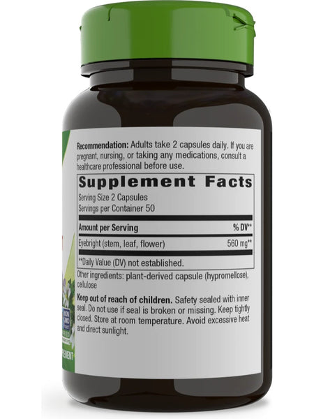Nature's Way, Eyebright Herb, 100 vegan capsules