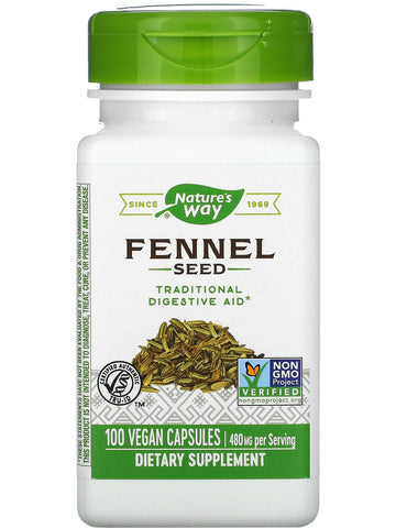 Nature's Way, Fennel Seed, 100 vegan capsules