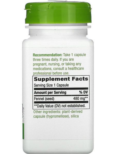 Nature's Way, Fennel Seed, 100 vegan capsules