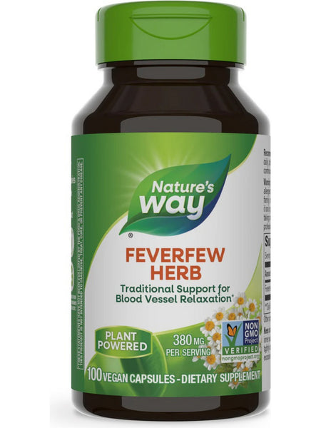 Nature's Way, Feverfew, 100 vegan capsules