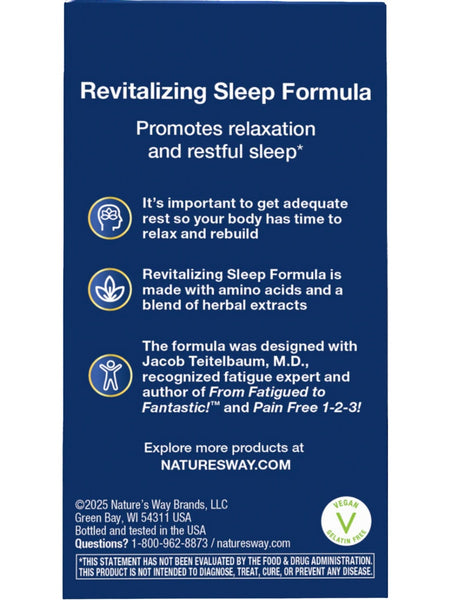 Nature's Way, Revitalizing Sleep Formula, 90 Vegan Capsules
