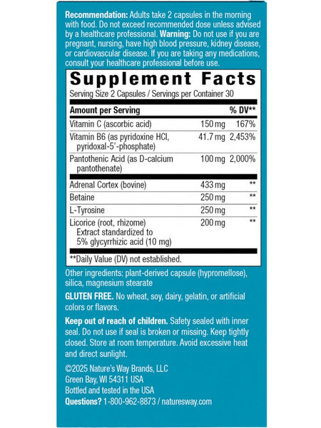 Nature's Way, Adrenal Stress End, 60 Capsules
