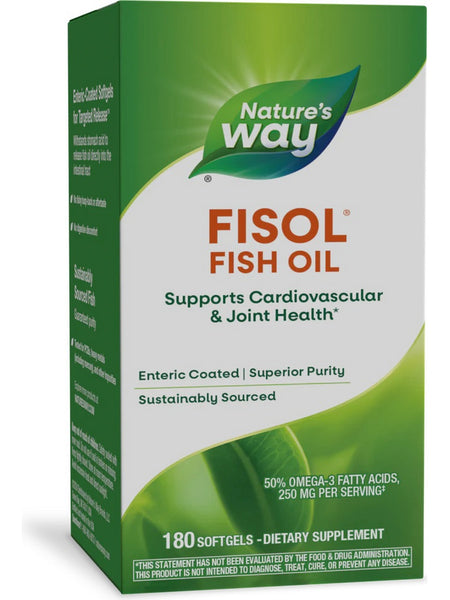 Nature's Way, Fisol® Fish Oil, 180 softgels