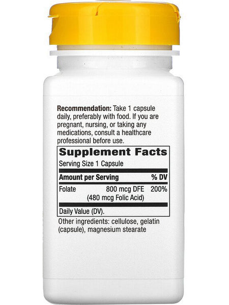 Nature's Way, Folate, 100 Capsules