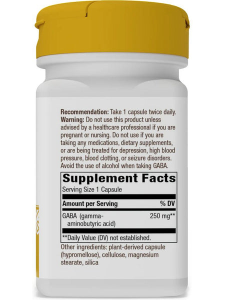 Nature's Way, GABA, 60 veg capsules