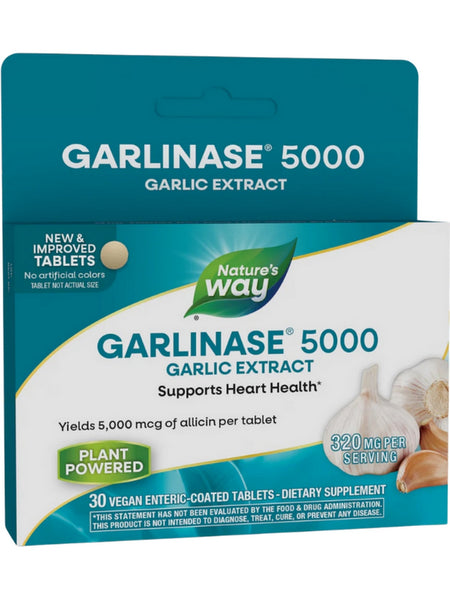 Nature's Way, Garlinase® 5000, 30 enteric-coated tablets