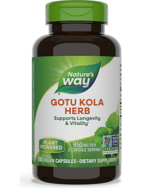 Nature's Way, Gotu Kola Herb, 180 vegan capsules