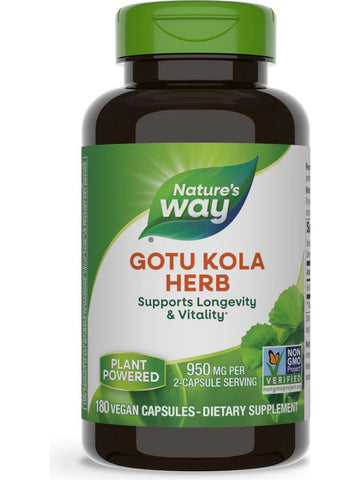 Nature's Way, Gotu Kola Herb, 180 vegan capsules