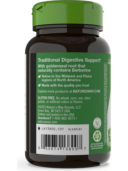 Nature's Way, Goldenseal Root, 100 vegan capsules