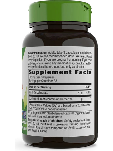Nature's Way, Goldenseal Root, 100 vegan capsules