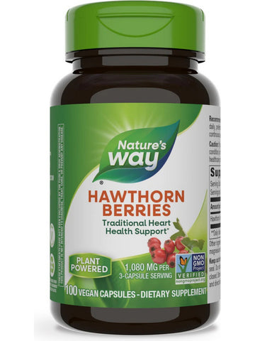 Nature's Way, Hawthorn Berries, 100 vegan capsules