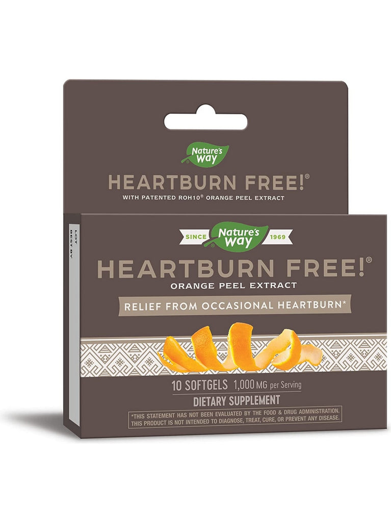 Nature's Way, Heartburn Free® with ROH10®, 10 softgels