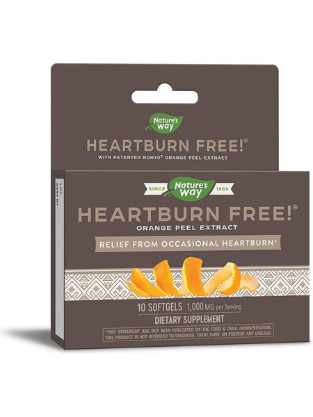 Nature's Way, Heartburn Free® with ROH10®, 10 softgels