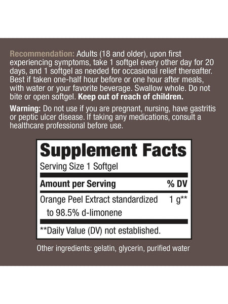 Nature's Way, Heartburn Free® with ROH10®, 10 softgels