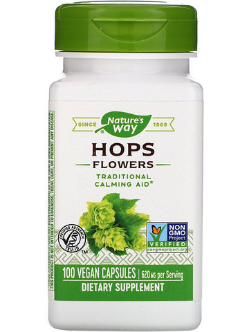 Nature's Way, Hops Flowers, 100 vegan capsules