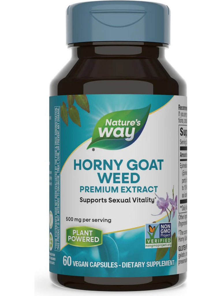Nature's Way, Horny Goat Weed, 60 vegan capsules