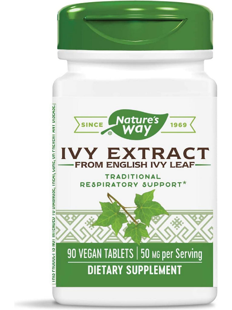 Nature's Way, Ivy Extract, 90 vegan tablets