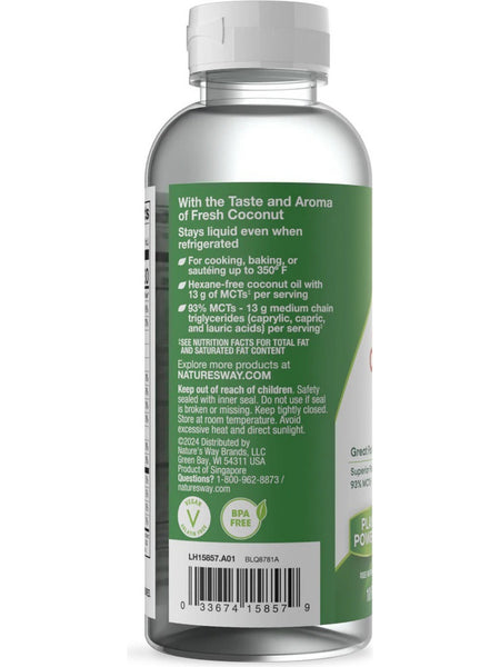 Nature's Way, Premium Liquid Coconut Oil, 10 fl oz