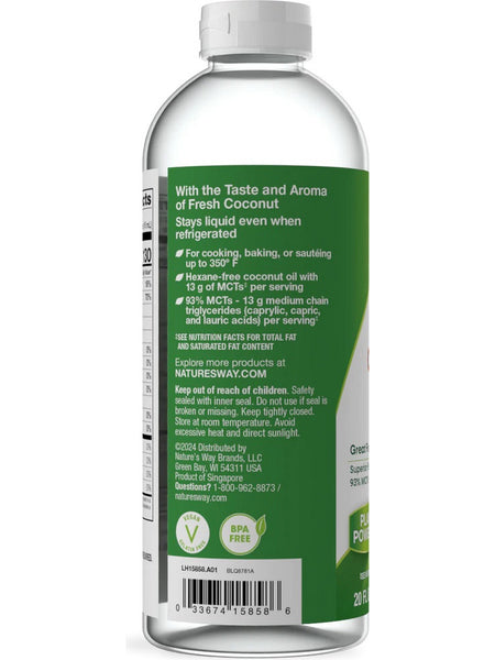 Nature's Way, Premium Liquid Coconut Oil, 20 fl oz