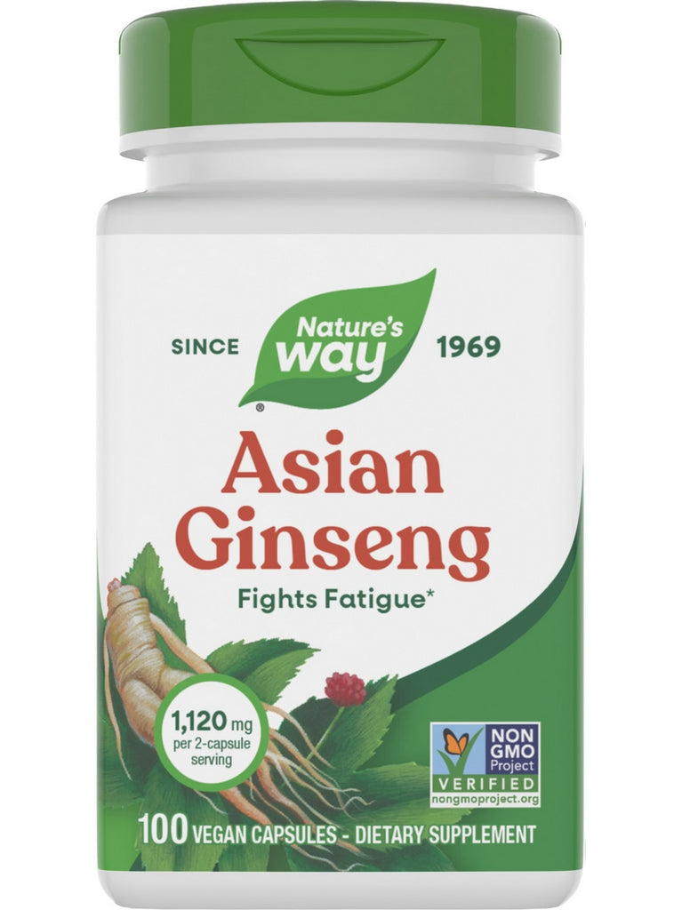 Nature's Way, Asian Ginseng, 100 Vegan Capsules