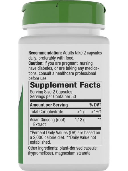 Nature's Way, Asian Ginseng, 100 Vegan Capsules