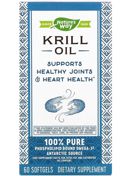 Nature's Way, Krill Oil 500 mg, 60 softgels