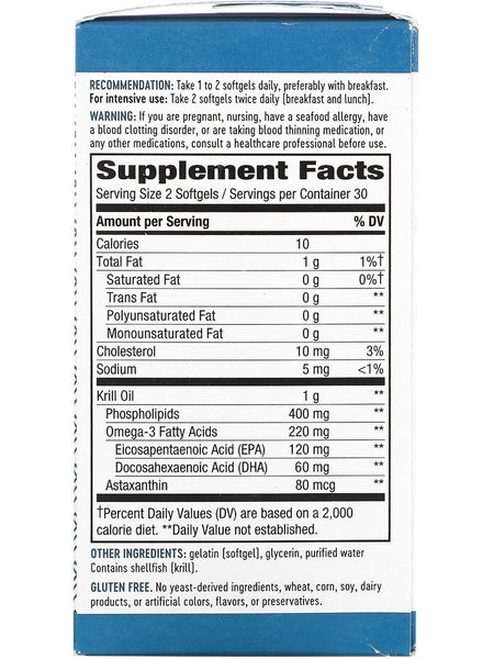 Nature's Way, Krill Oil 500 mg, 60 softgels