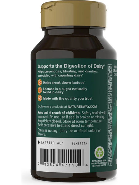 Nature's Way, Lactase Enzyme, 100 capsules