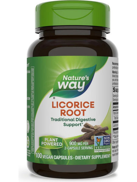 Nature's Way, Licorice Root, 100 vegan capsules