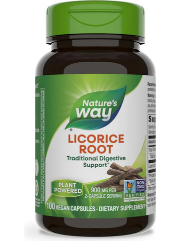 Nature's Way, Licorice Root, 100 vegan capsules