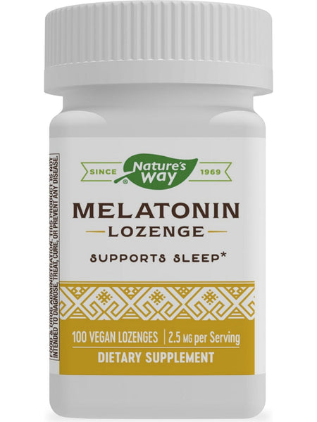 Nature's Way, Melatonin, 100 vegan lozenges