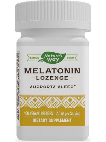 Nature's Way, Melatonin, 100 vegan lozenges