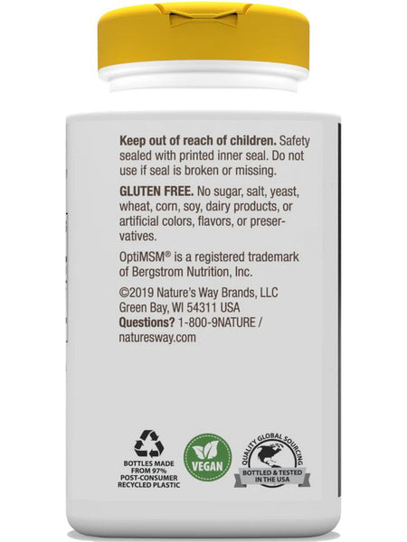 Nature's Way, MSM 1000 mg, 200 vegan tablets
